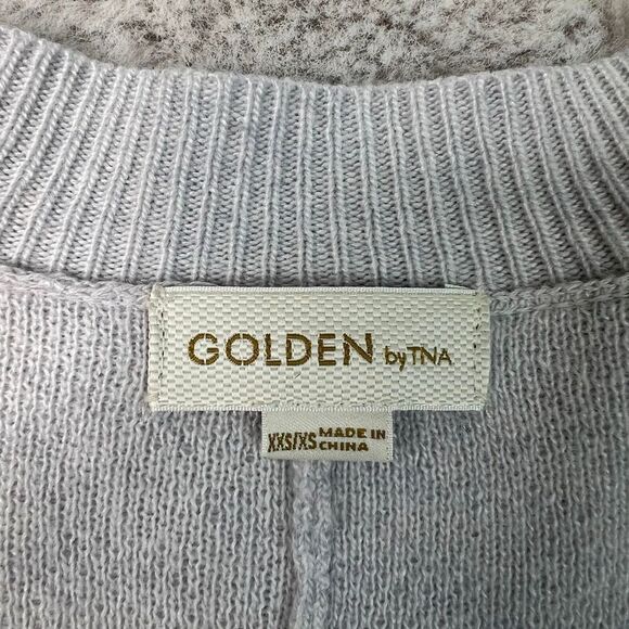 ARITZIA GOLDEN BY TNA Grey Knit Cardigan Kimono XXS/XS Sweater Wool Alpaca Blend - Picture 4 of 12